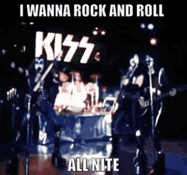 Kiss Rock And Roll All Nite GIF - Kiss Rock And Roll All Nite Party Every Day GIFs