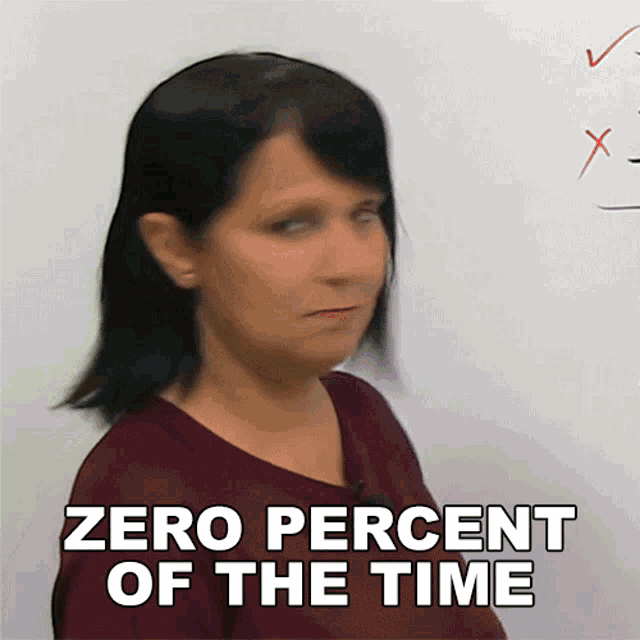 Zero Percent Of The Time Rebecca GIF - Zero Percent Of The Time Rebecca Engvid GIFs