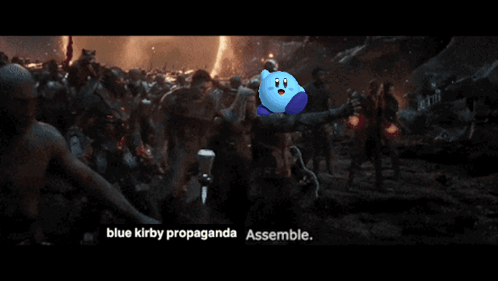 Kirby Bluekirby GIF - Kirby Bluekirby Bluekirbyprop GIFs