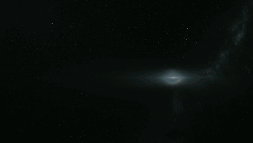 Spaceship Entering Galaxy Halo GIF - Spaceship Entering Galaxy Halo Space Ship Exiting A Worm Hole GIFs