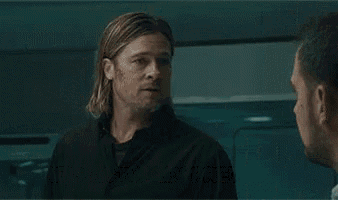 World War Z Brad Pitt GIF - World War Z Brad Pitt Shes Actually Pretty Hot GIFs