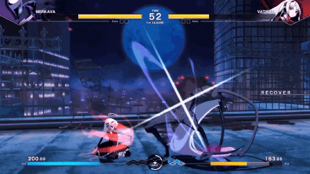 a video game shows a fight between merkava and vatamari