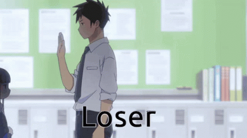 Anime Anime Girl GIF - Anime Anime Girl Loser Meme GIFs