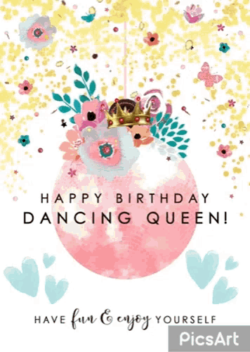 a birthday card for a dancing queen