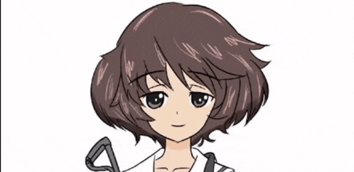 a drawing of a girl with curly hair and a sad look on her face .