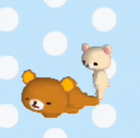 a teddy bear is laying on top of another teddy bear .