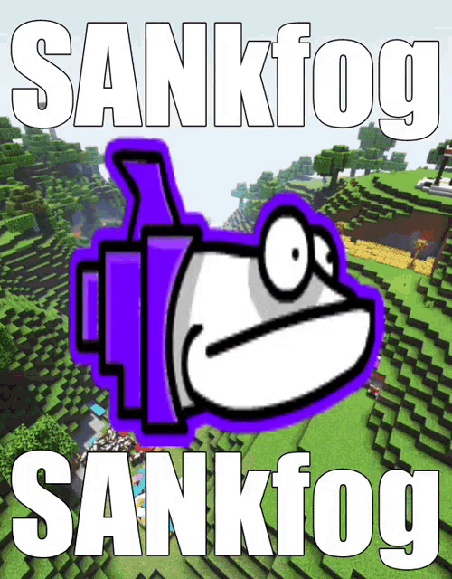 a poster with a frog and the words sankfog