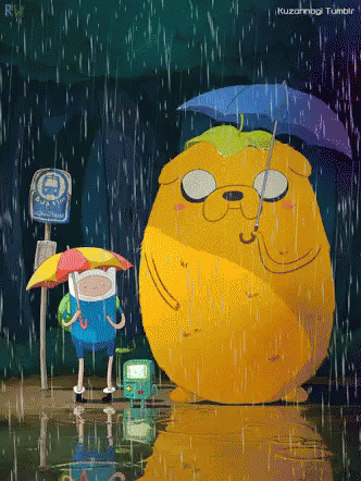 Rain Adventure Time GIF - Rain Adventure Time Finn The Human GIFs