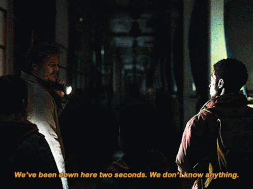 The Last Of Us Joel Miller GIF - The Last Of Us Joel Miller Weve Been Down Here Two Seconds GIFs