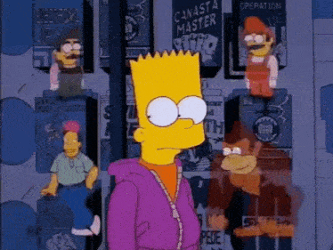 The Simpsons Bart Simpson GIF - The Simpsons Bart Simpson Mario GIFs