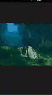 a horse with wings is running through a forest