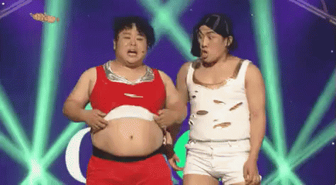 개콘 뱃살 다이어트 GIF - Gag Concert Korean Tv Belly GIFs
