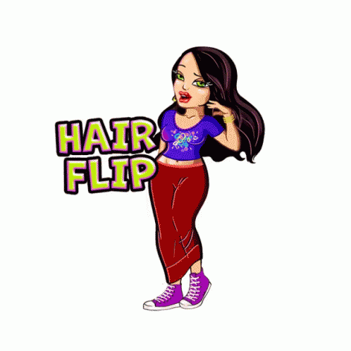 Hair Flip Lignon GIF - Hair Flip Lignon Lou GIFs