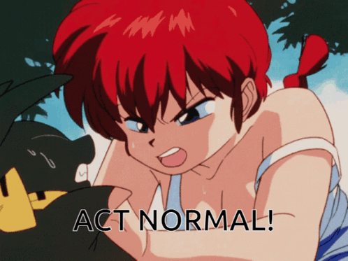 Act Normal Ranma GIF - Act Normal Ranma P-chan GIFs