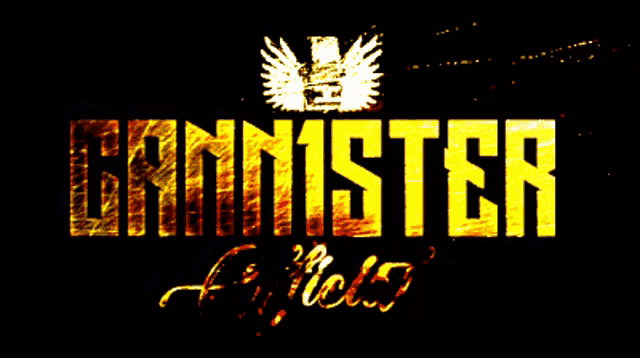 a black background with the word monster in yellow