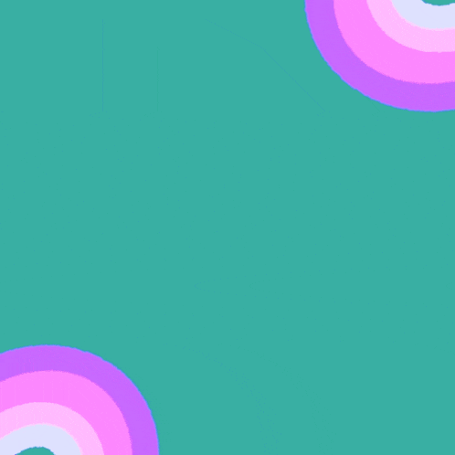 a green background with pink and purple circles and arabic writing on it