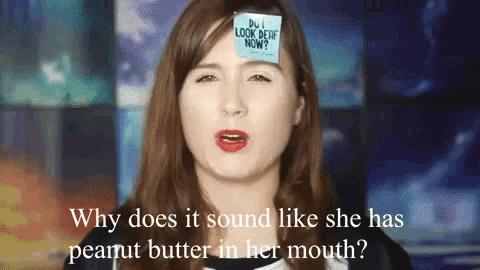 Why Does It Sound Like She Has Peanut Butter In Her Mouth Rikki GIF - Why Does It Sound Like She Has Peanut Butter In Her Mouth Rikki Youtube GIFs