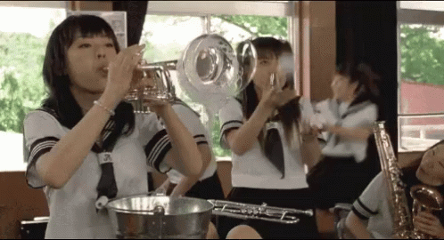 Brass Band GIF - Brass Band Bubbles Japanese GIFs