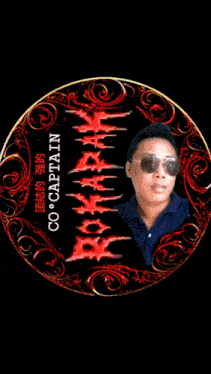 a man wearing sunglasses is surrounded by a colorful circle that says ' united states of america ' on it