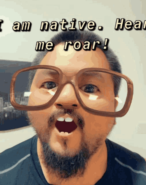 Hear Me Roar I Am Native GIF - Hear Me Roar I Am Native Joel Brown GIFs