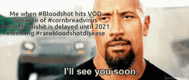 a man with a beard and a caption that says i 'll see you soon