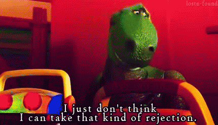 Rex Toy Story GIF - Rex Toy Story Rejection GIFs