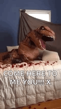 Trex Bed GIF - Trex Bed Love GIFs