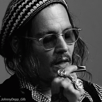 Silvan Giger Johnny Depp GIF - Silvan Giger Johnny Depp Black And White GIFs
