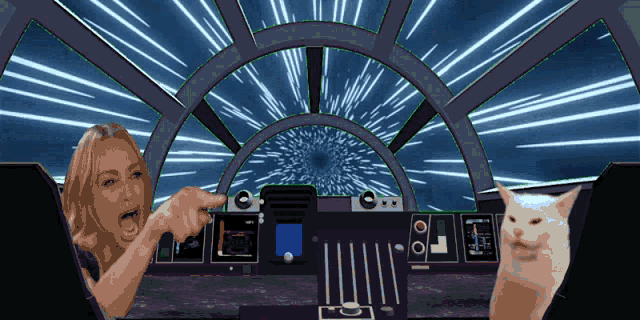 Warpspeed Cats In Space GIF - Warpspeed Cats In Space Smudge Cat GIFs