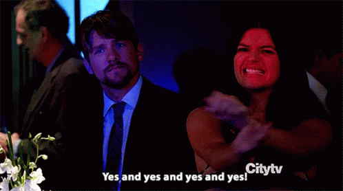 Yes And Yes Happy Endings GIF - Yes And Yes Happy Endings City Tv GIFs