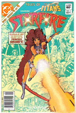 tales of the titans starfire comic book cover