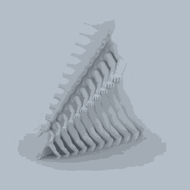 a 3d rendering of a group of people standing next to each other with their arms outstretched