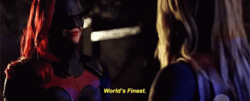 Supergirl Batgirl GIF - Supergirl Batgirl Crossover GIFs
