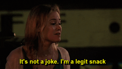 a woman says it 's not a joke and i 'm a legit snack