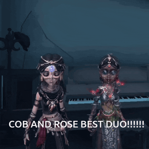 a screenshot of a video game says cob and rose best duo !!!