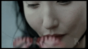 a close up of a woman 's face with the words all 10 's on the bottom right corner