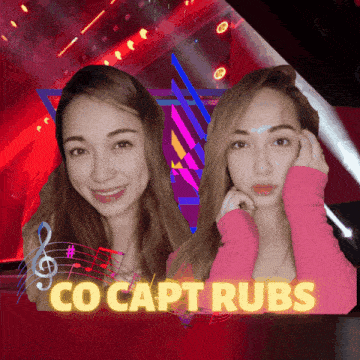 a picture of two women with the words co capturubs on the bottom right