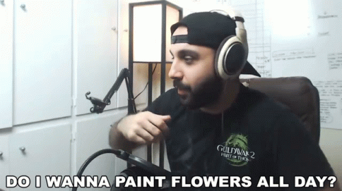 Do I Wanna Paint Flowers All Day Ahmed Aldoori GIF - Do I Wanna Paint Flowers All Day Ahmed Aldoori What Do I Want To Paint Every Day GIFs