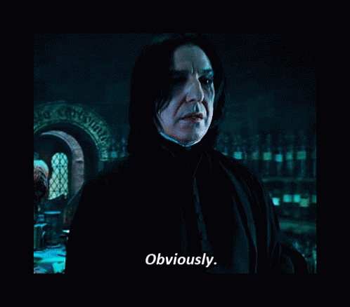 Obviously Professor Snape GIF - Obviously Professor Snape Snape GIFs