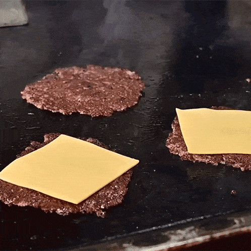 Putting Cheese On The Patty The Hungry Hussey GIF - Putting Cheese On The Patty The Hungry Hussey Making A Cheeseburger GIFs