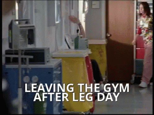 Leaving The Gym After Leg Day Wave GIF - Leaving The Gym After Leg Day Wave Bye GIFs