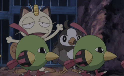 Natu Pokemon GIF - Natu Pokemon Meowth GIFs