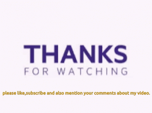 Thanks For Watching Subscribe GIF