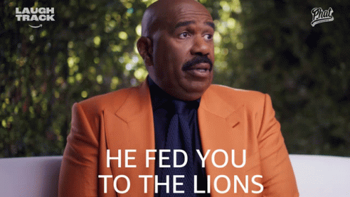 He Fed You To The Lions Steve Harvey GIF - He Fed You To The Lions Steve Harvey Phat Tuesdays GIFs