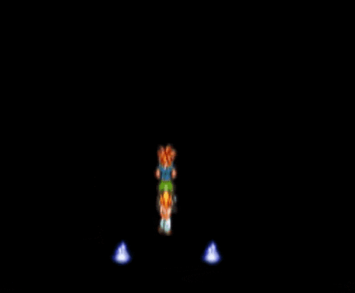 a video game shows a circle with a cross in the center