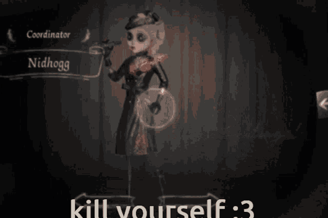 a screenshot of a video game with a character named nidhogg