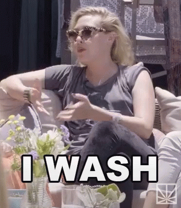 I Wash My Face Demonstrate GIF - I Wash My Face Demonstrate Sunny GIFs