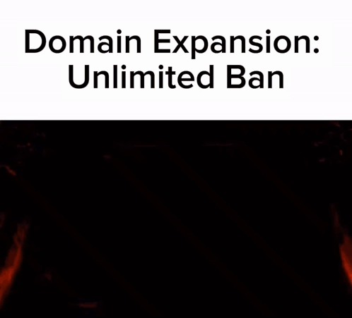 Domain Expansion Unlimited Ban GIF - Domain Expansion Unlimited Ban GIFs