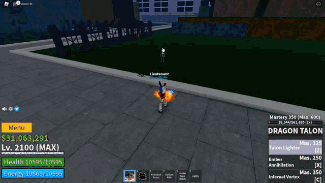 a screenshot of a video game shows a character with the name lieutenant