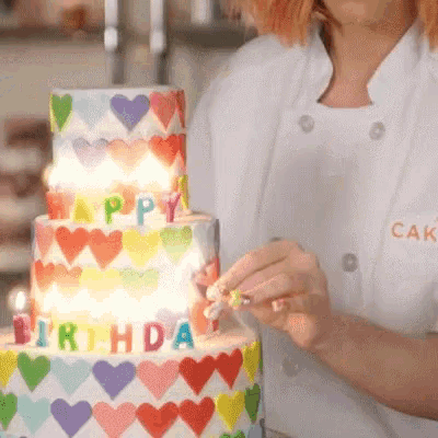 Hbd Happy Birthday GIF - Hbd Happy Birthday Birthday Cake GIFs